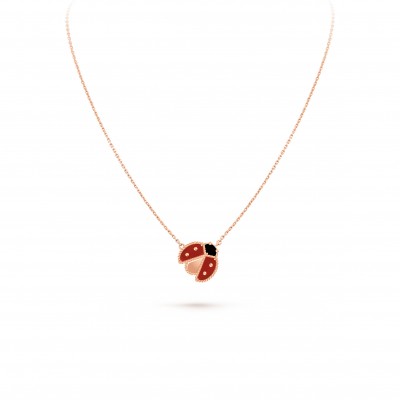 VAN CLEEF ARPELS LUCKY SPRING PENDANT, OPEN WINGS LADYBUG VCARP9X000